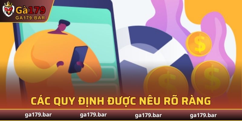 Các quy định điều khoản được nêu rõ ràng trong từng phần