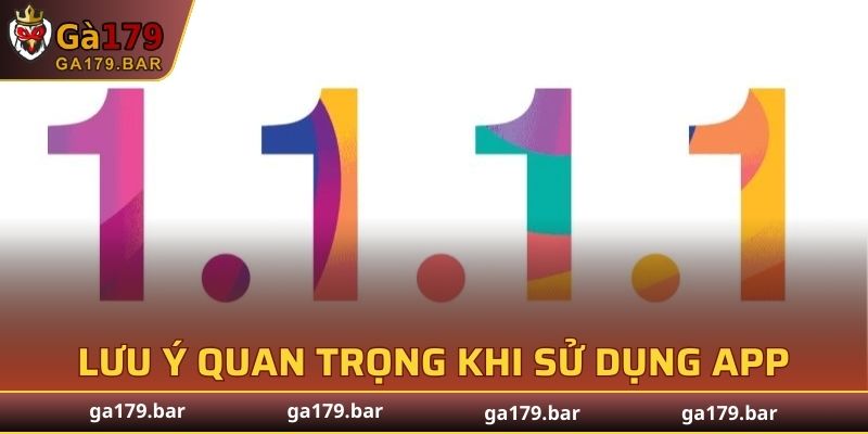 Chú ý cần thiết khi thành viên dùng ứng dụng tuyệt vời