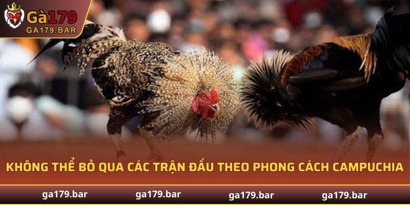 Không thể bỏ qua các trận đấu theo phong cách Campuchia