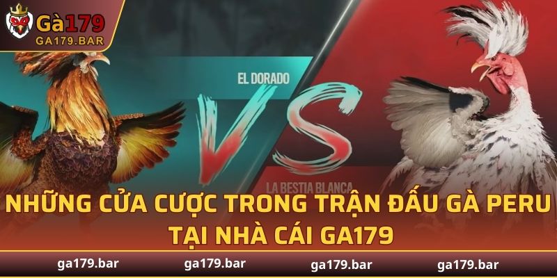 Những cửa cược trong trận đấu tại GA179